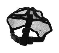 HAPINARY Breathable Bulldog Muzzle for Short Snout Dogs Adjustable Anti-bite Mesh Mask for Small Dogs Reflective Safety Cover to Prevent Chewing Barking Comfortable All-day Wear