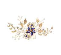 HAPINARY Bridal Hair Accessories Rhinestone Hair Comb Pearl Gem Elegant Headdress for Weddings Parties and Special Occasions Handmade Design for Brides and Bridesmaids