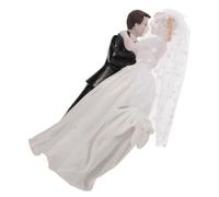 HAPINARY Bride and Groom and High Durability with Detailed Elements Cake Topper Resin European Romantic Charm Design, Wedding Decor and Wedding Cake Toppers for Elegant Celebrations