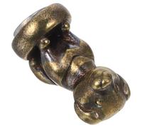 HAPINARY Bronzed Animal Hinge Head Decorative Topper for Cabinet Doors Intricate Artistic Dog Design Easy to Install Copper Hinge Head Home Decoration Vintage Style Ornament for Rustic and