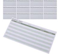 HAPINARY Budget Sheets Expense Tracker 50Pcs Green Horizontal Cash Budget Envelopes for Office Use