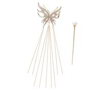 HAPINARY Butterfly Pearl Hairpin for Women Bun Hair Stick Vintage Hair Accessory