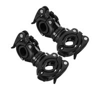 HAPINARY Cane Storage Holder Walking Stick Holder Crutch Bracket Universal Heavy Duty 360° Rotatable for Wheelchair Users Mobility Scooter Black Set of 2