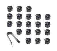 HAPINARY Car Wheel Hub Covers Mokka Accessories Wheel Nut Cap Bolt Covers Silicone Tough Corrosion Black