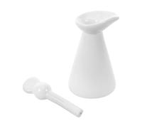 HAPINARY Ceramic Essential Oil Bottle Vintage Japanese Style Dropper Bottle for Perfume Beard Hair Oil Storage Jars