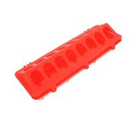 HAPINARY Chick Feeder Pigeon Feed Tray Durable Poultry Feeding for Small Birds Spill Design Easy to Clean for Pigeons and Quails Red Color