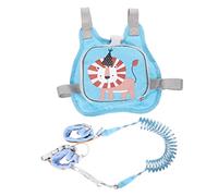 HAPINARY Child Leash Harness Toddler Harness with Leash Featuring Lion Pattern Design Blue Colour TPU Materials Anti-Lost Function Gives Independence for Walking Outdoor and Supermarket Use