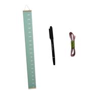 HAPINARY Children Height Measuring Ruler Growth Height Wall Chart for Kids Bedroom Decor Avocado Green Canvas Tape Measure and Marker Removable Wall Hanging