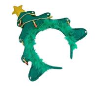HAPINARY Christmas Tree Headband for Women Festive Decorative Headband for Christmas Party and Holiday Gatherings Glitter Design Adds Festive Charm