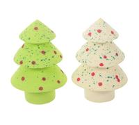HAPINARY Christmas Tree Shaped Makeup Sponge Christmas Makeup Sponge Puff for Wet Foundation