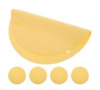 HAPINARY Clay Throwing Pad 5Pcs Pottery Canvas Cloth Absorbent Pad for Ceramic Wheel Home Workshop Use Yellow Double-Hole Design
