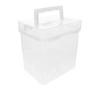 HAPINARY Clear Marker Case Slot Portable Organizer with Lid for Pens Color Pencils and Paint Brushes Transparent Heavy Duty Crayon Holder for Artists Students and Hobbyists