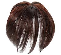HAPINARY Clip in Fringe Hair Bangs for Women Straight Invisible Seamless Hair Replacement Piece for Wedding Guest