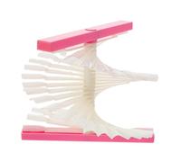 HAPINARY Color Nail Art Practice Display Board Rotating Manicure Polish Sample Tool for Nail Salons Organized Fan Shape for Easy Access for