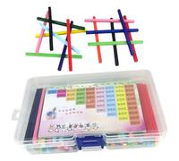 HAPINARY Colorful Arithmetic Rods Educational Math Manipulatives with Storage Box and Counting Chart Counting Sticks for Preschool Learning Enhance Color Recognition Concentration and