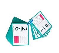 HAPINARY Colorful Fraction Flash Cards for Educational Math Learning Tools with Bright Illustrations for Preschool and Elementary Classroom Must Haves Primary School Homeschool Supplies