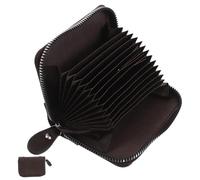 HAPINARY Compact Accordion Zipper Card Wallet with Multiple Slots Lightweight Portable Organizer for Credit Cards Ids Business and Travel Use Secure Closure Easy Access