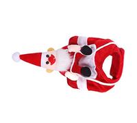 HAPINARY Cosplay Costume for Christmas Santa's Riding Dog Costume Pet Outfits Breathable Cotton