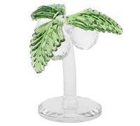 HAPINARY Crystal Palm Tree Figurine for Home Décor, Elegant Green Mini Sculpture Unique Design, Versatile Display for Beach or Holiday Decoration