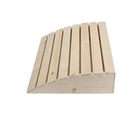 HAPINARY Curved Wooden Sauna Headrest Pillow Comfortable Support for Steam Room and Sauna Accessories Solid Pine Backrest for Relaxation and Spinal Relief