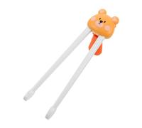 HAPINARY Cute Bear Training Chopsticks for Toddlers Reusable Beginner Utensils for Boy Girl for Lunch Boxes and to Clean and Ergonomically Mealtime Learning