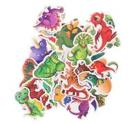 HAPINARY Cute Dinosaur Stickers Set 50 Sheets Adhesive PVC Stickers for Laptop Notebook Water Bottle Decorative