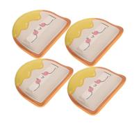 HAPINARY Cute Makeup Powder Puff for Loose Powder Foundation Pressed Puff for Wet Dry Use Portable Cosmetic Tool Adorable Toast Box for Quick Touch-ups