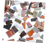 HAPINARY Dark Color Irregular Glass Mosaic Tiles for DIY Decoration Wear Resistant Durable Craft Pieces for Home Garden Vase Photo Frame and Outdoor Art Projects