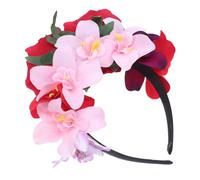 HAPINARY Day Dead Headband Artificial Rose Floral Crown Lightweight Comfortable Halloween Party Costume Headpiece Chic Spooky Design for Women