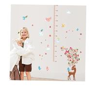 HAPINARY Deer Measure Height Wall Decal Cartoon Wall Sticker Vinly Decal for Boys and Girls Nursery Fawn Decor Suitable for Bedroom Decorations Cute Decor