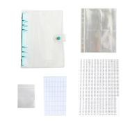 HAPINARY Diamond Storage Book with Sealed Pouches Blue DIY Rhinestone Holder Beads Organizer for Craft Accessories