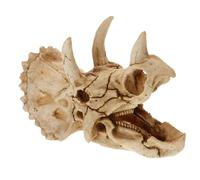 HAPINARY Dinosaur Skull Aquarium Decoration Fish Tank Hideout Cave Resin Ornament Lizard Tank Accessories Decorative