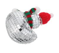 HAPINARY Disco Ball Duck Figurine 5.12 Inch Mirror Glass Christmas Decor | Groovy whimsical accent for office or living room, reflective ambient light, foam and glass build, easy to clean