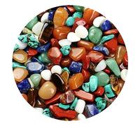 HAPINARY DIY Crystal Quartz and Stone Chips for Art Craft Projects 50g Assorted 7-9mm Natural Healing Stones for Home Decor and Jewelry Making