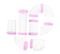 HAPINARY Diy Hamster Cage Maze Connectors Tunnels for Rat Cage Hamster Tube Run Set for Guinea Pigs Squirrels