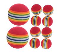 HAPINARY Dog Chew Balls 10pc Pet Toys Tennis Ball Design Made of Top-class Material for Small to Medium Dogs Helps Teething Gum Care