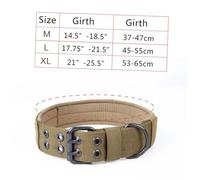 HAPINARY Dog Collar for Medium Large Dogs Nylon Collar Five-speed Adjustment Metal Buckle Pet Necklace