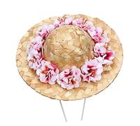 HAPINARY Dog Hat Woven Summer Sunhat for Dogs Drawstring for Beach Park Walks Lightweight Breathable Random Style