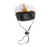 HAPINARY Dog Sailors Hat Pet Party Hat Sailor Bow Dog Captain Cosplay Prop Polyester Comfortable Adorable Photo Props for Halloween Sailor Hat for Dog