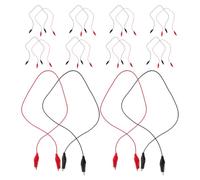 HAPINARY Double-ended Alligator Clip Test Leads 17.7 Inch Pvc Wire with Enhanced Insulation Safety 20pcs and Nickel Plated Surface with Small for Electronics Learning and Lab Work