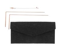 HAPINARY Dowsing Rod and Treasure Hunt Equipment Brass and Water Divining for Ghost Hunting with Portable Felt Bag, Immediate Visual Feedback, for Spiritual Energy Detection