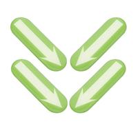 HAPINARY Driving Marking Stickers 4Pcs Glow-in-The-Dark Arrow Adhesive Decals for Vehicle Positioning and Distance Indication