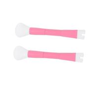 HAPINARY Dual-end Nose Contour Brush and Loose Powder Brush Set 2pcs Portable Makeup Tool for Women Highlighter and Concealer Application for Travel