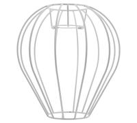HAPINARY E27 Metal Wire Lampshade Frame with Iron Wire Cage, Retro Hanging Lamp Cover for Table and Ceiling Lights, DIY Industrial Desk Lamp Mount, 19-20Cm Hot Air Balloon Shape