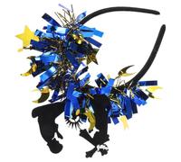 HAPINARY Eid Mubarak Headband with Star and Moon Decorations, Sparkling Hair Accessories Made of Golden Onion Cloth and Felt, Comfortable Wear for Ramadan Parties and Festival Costumes