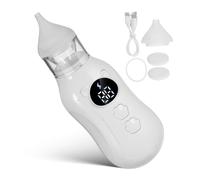 HAPINARY Electric Nasal Aspirator with Suction Silent Operation Soft Silicone Tip Nose Cleaner for Newborns Portable and Hygienic Care Device for Home and Travel
