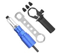 HAPINARY Electric Rivet Nut Drill Adapter Kit with Aluminum Conversion Heads, Cordless Riveter Attachment for Metal Riveting, Home Improvement and Furniture Assembly Tool Set