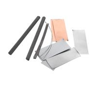 HAPINARY Electroplating Lab Materials with Copper, Zinc, Iron, Tin, and Carbon Rods for Basic Electricity Science Kit Demonstrations and Science Classroom Electrodes with Stable