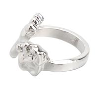 HAPINARY Elegant Foot Shaped Opening Finger Ring for Women, Alloy Material Fine Workmanship, Comfortable to Wear, for Christmas Party or Dance Performance Accessories