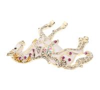 HAPINARY Elegant Horse Brooch Pin Featuring Enamel and Sparkling Rhinestones, Lightweight for Spring Festival Parties or Birthdays, Designed to Elevate Formal Attire with Vintage Palace